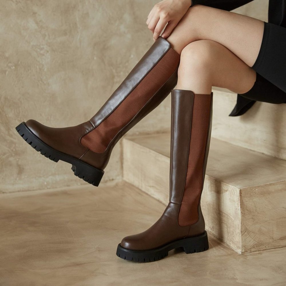 Looks Like Summer Willow Knee High Chelsea Boots
